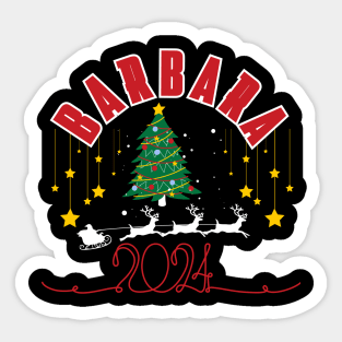 Barbara Christmas Cute 2023 Family Women's Christmas Barbara Holiday Sticker